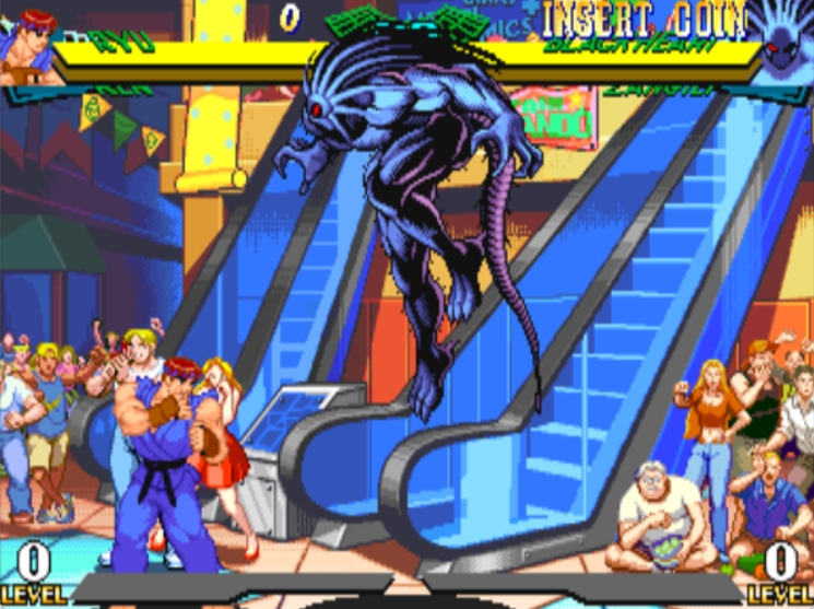 Marvel Super Heroes vs Street Fighter - Arcade game screenshot (1997) by Capcom